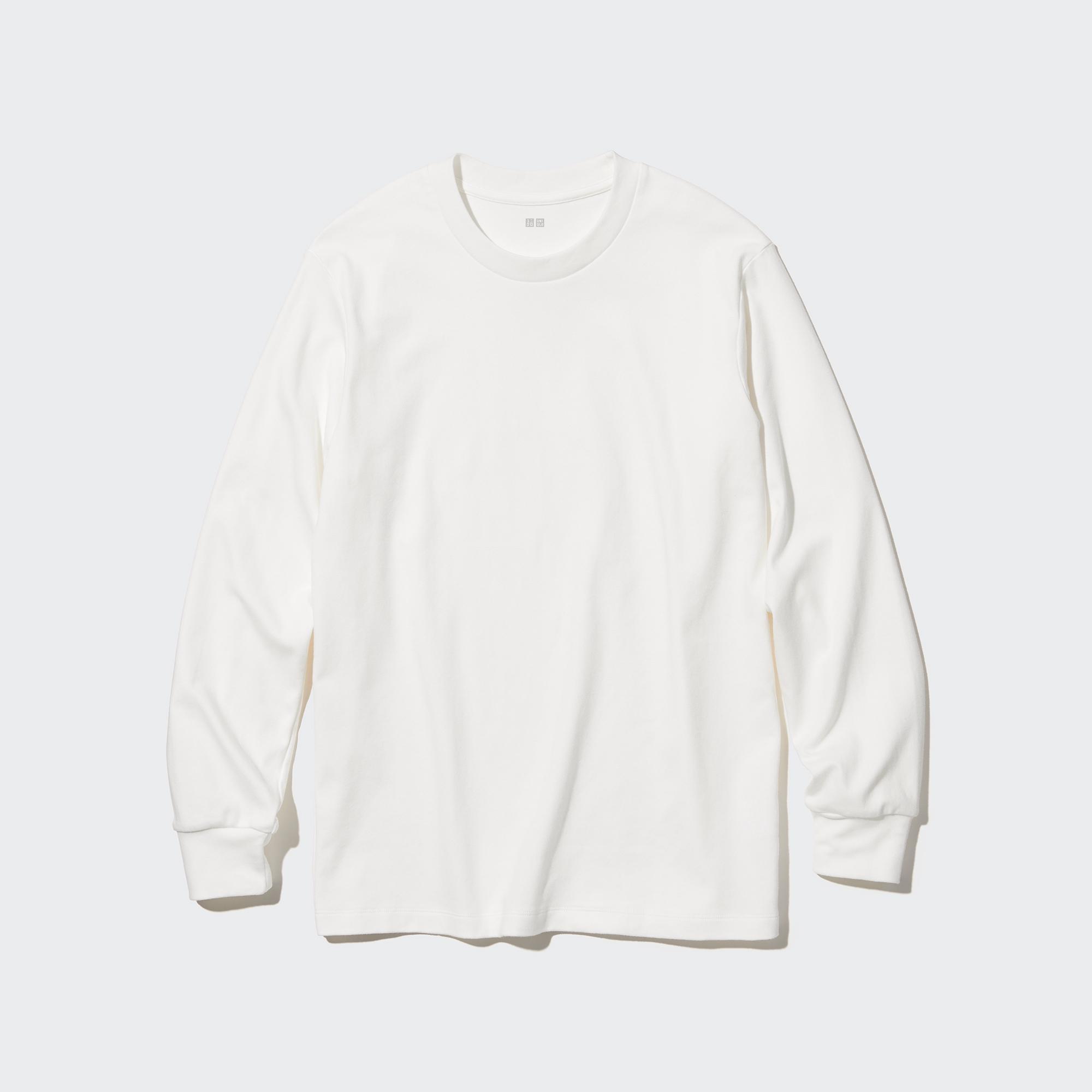 Soft Brushed T-Shirt | Long Sleeve by UNIQLO