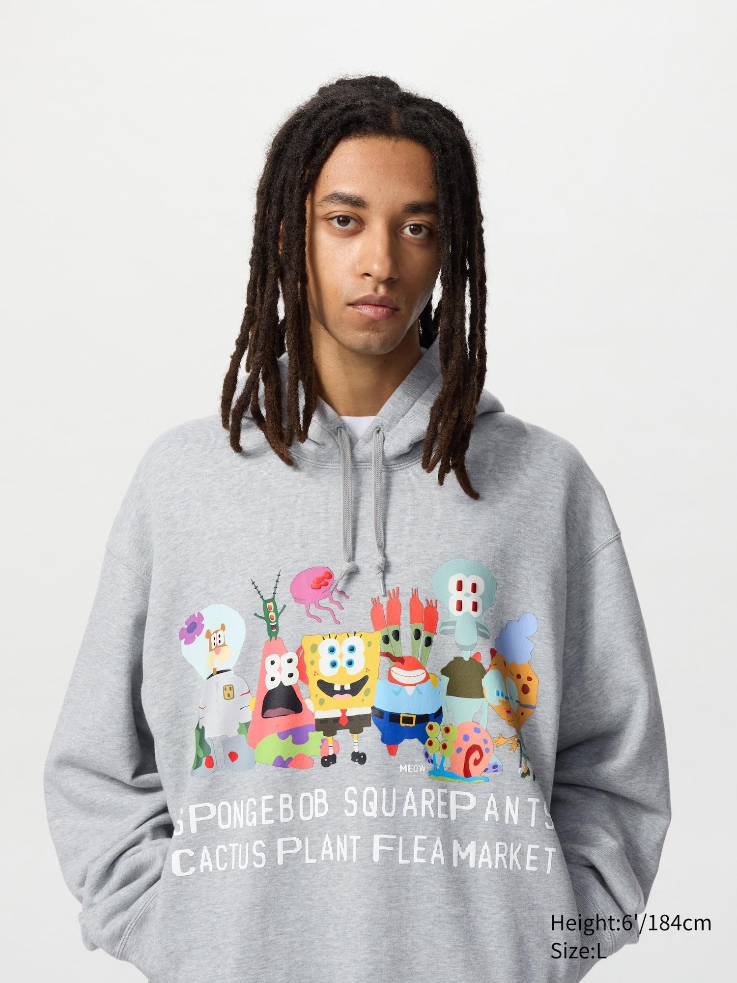 SpongeBob SquarePants Cactus Plant Flea Market Sweat Hoodie by UNIQLO SpongeBob SquarePants Cactus Plant Flea Market Sweat Hoodie by UNIQLO