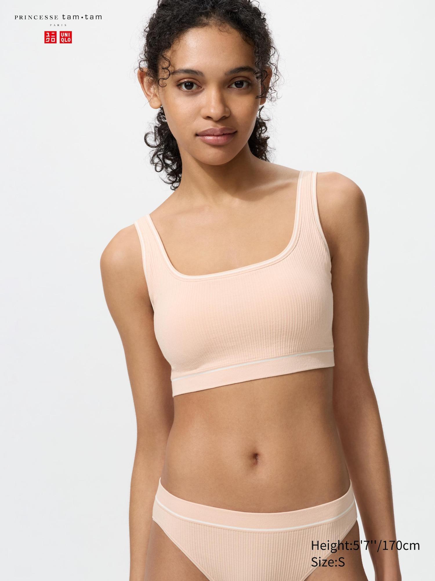Square Neck Wireless Bra | Striped by UNIQLO