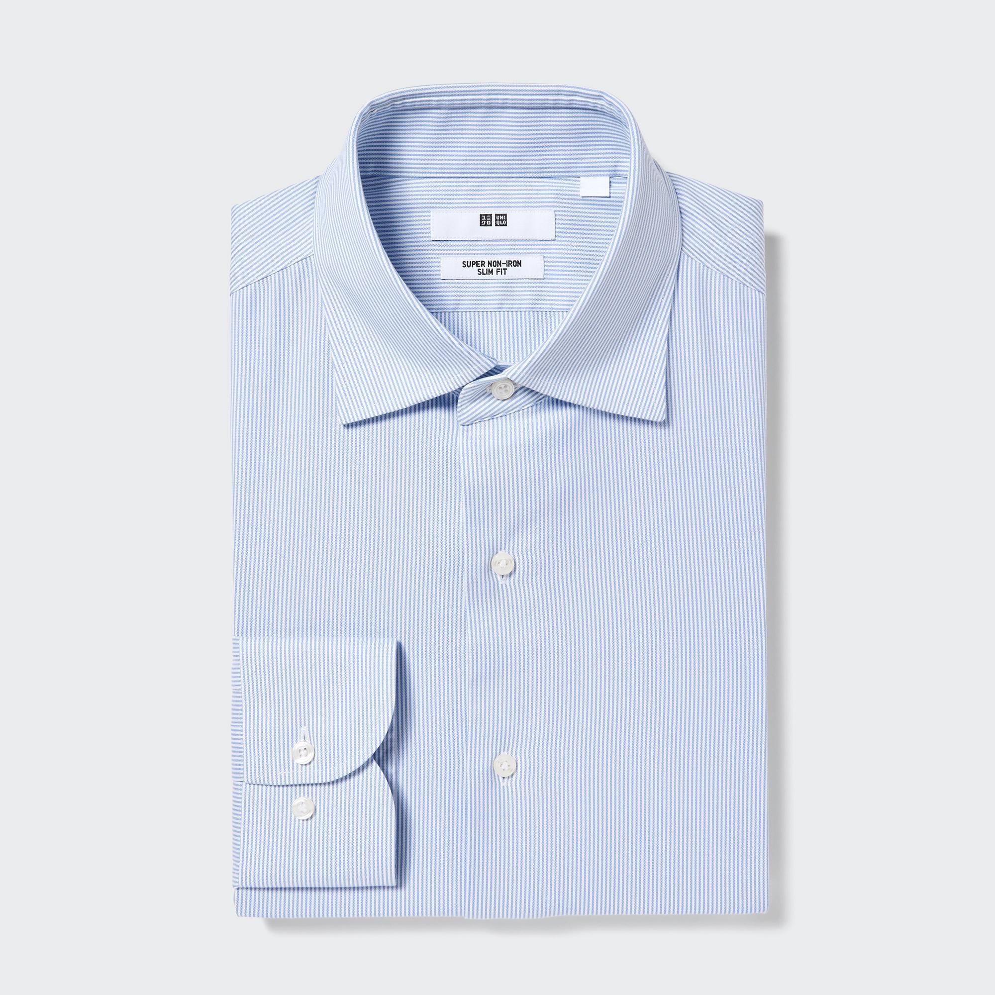 Super Non-Iron Slim Shirt | Spread Collar | Striped by UNIQLO