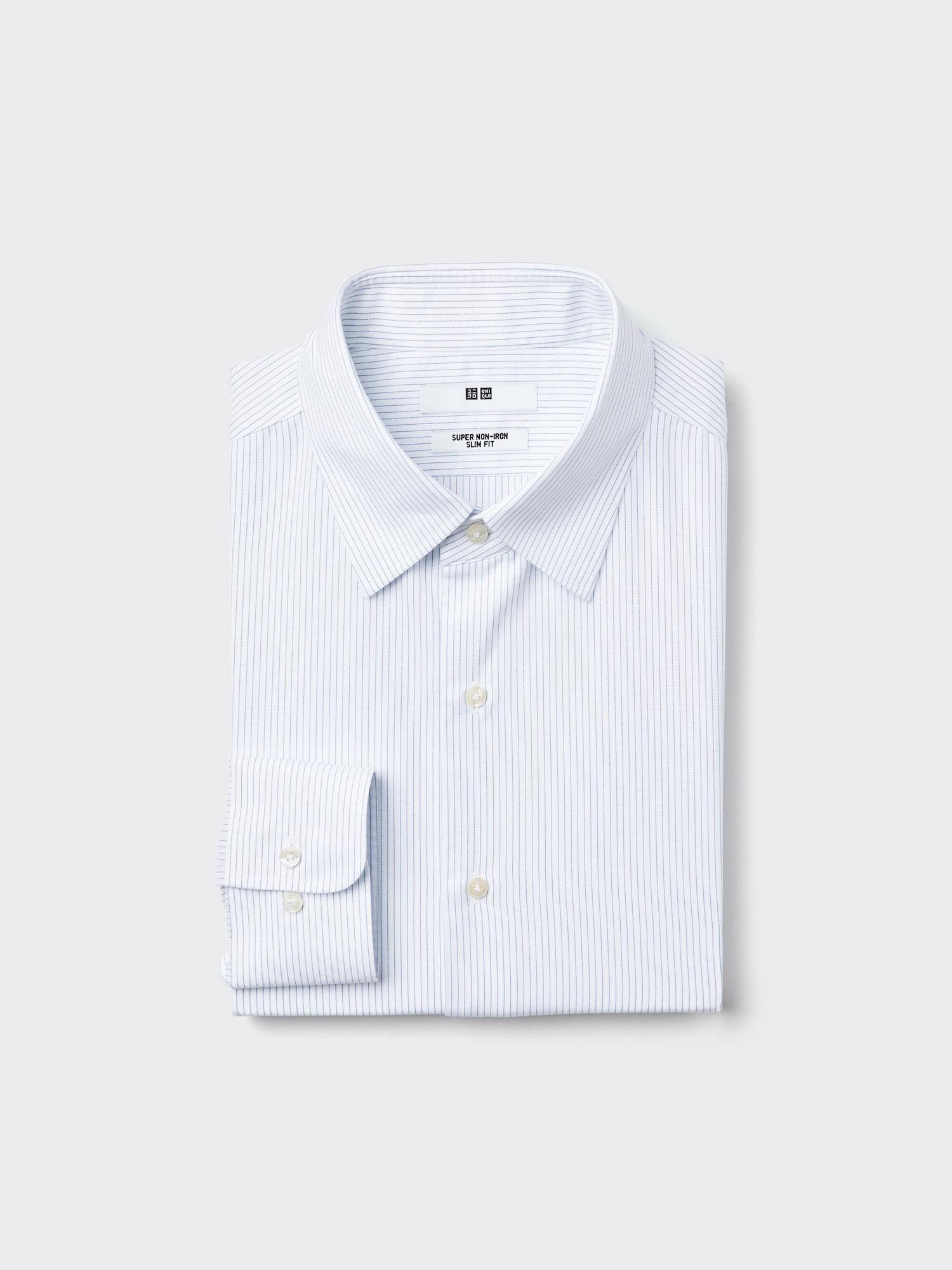 Super Non Iron Slim Shirt | Striped | Regular Collar by UNIQLO