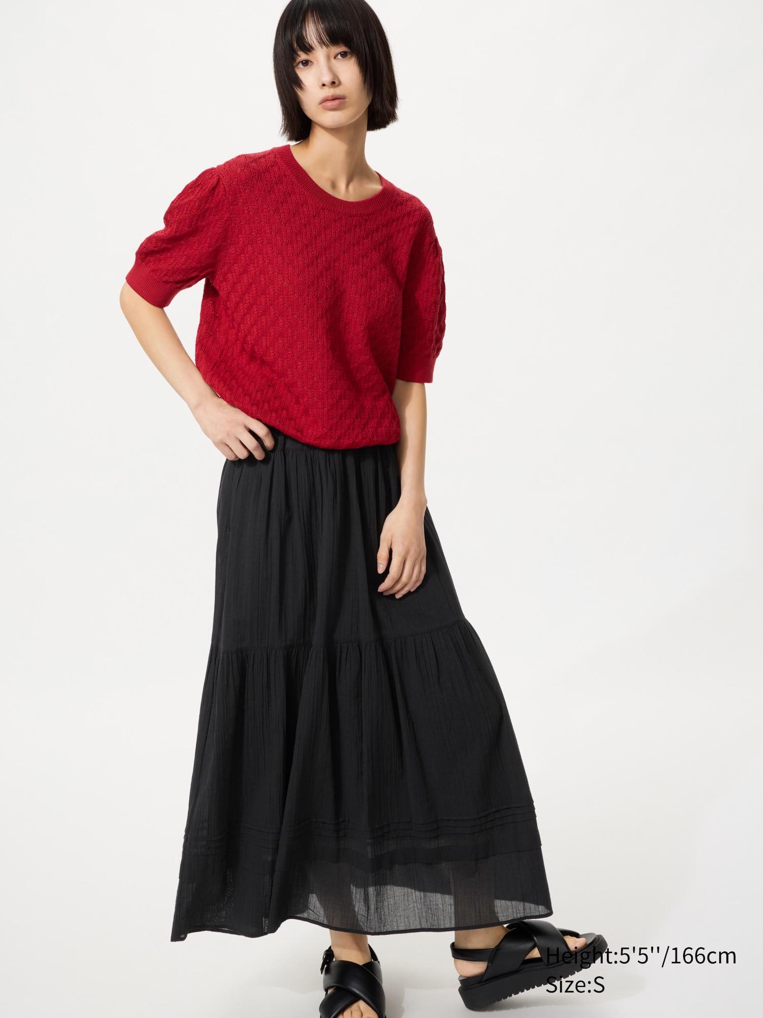 Tiered Maxi Skirt by UNIQLO