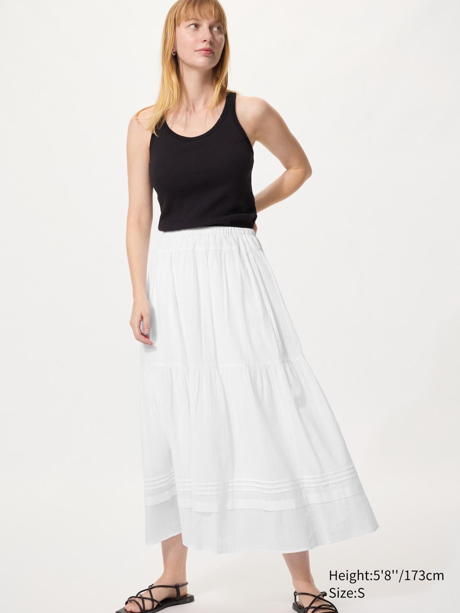 Tiered Maxi Skirt by UNIQLO
