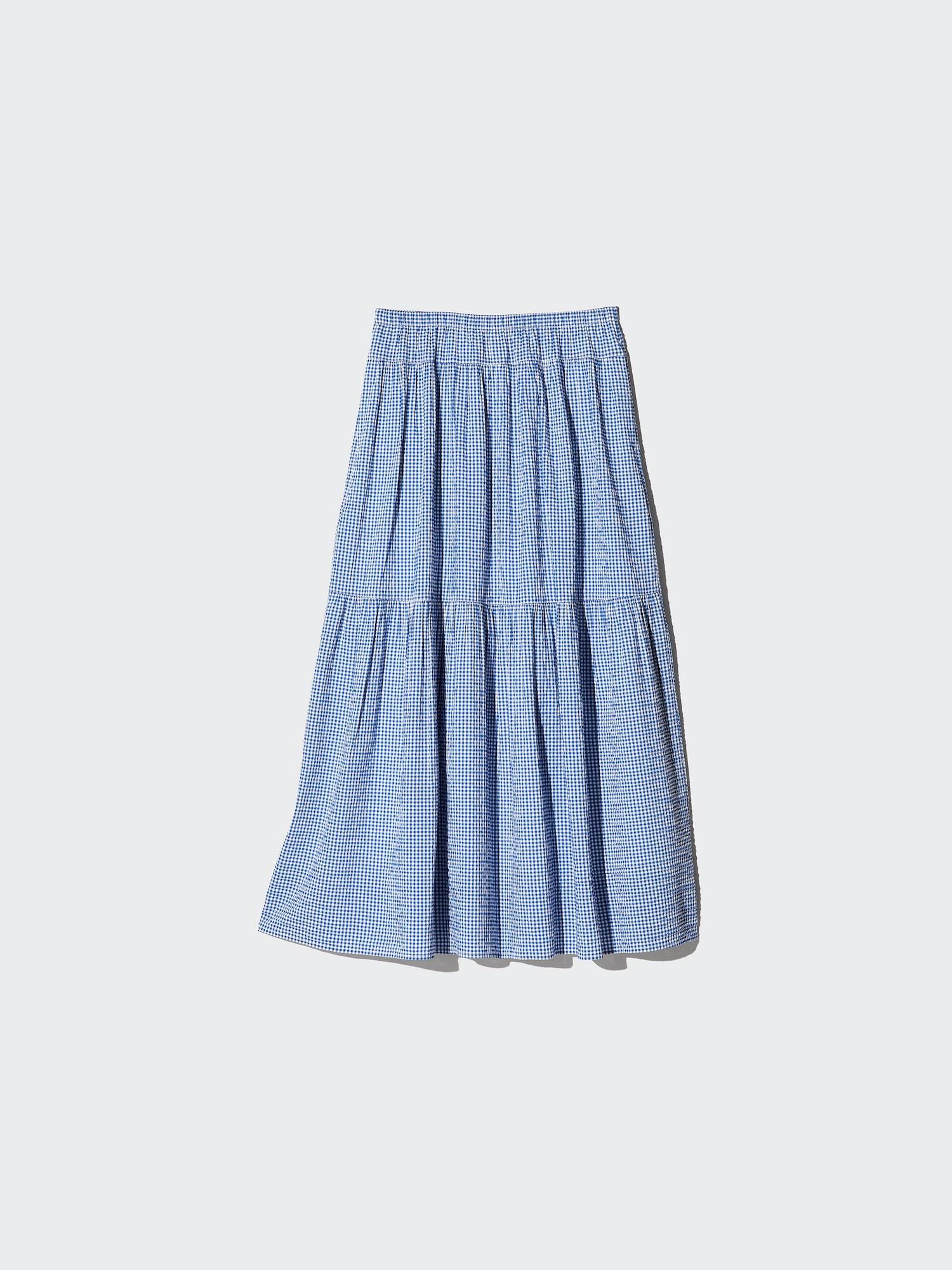 Tiered Maxi Skirt | Gingham by UNIQLO