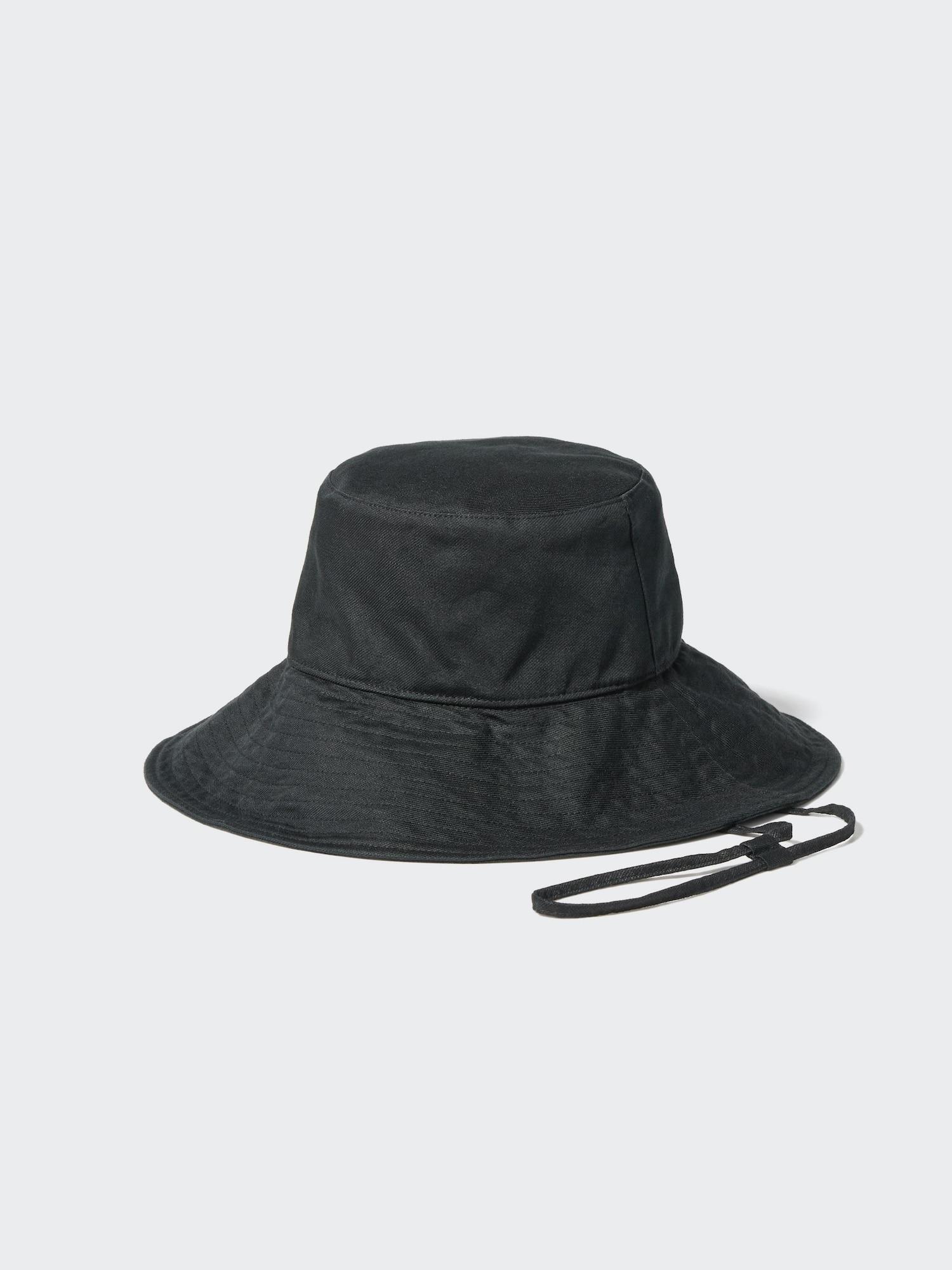UV Protection Cotton Linen Wide Brim Hat by UNIQLO