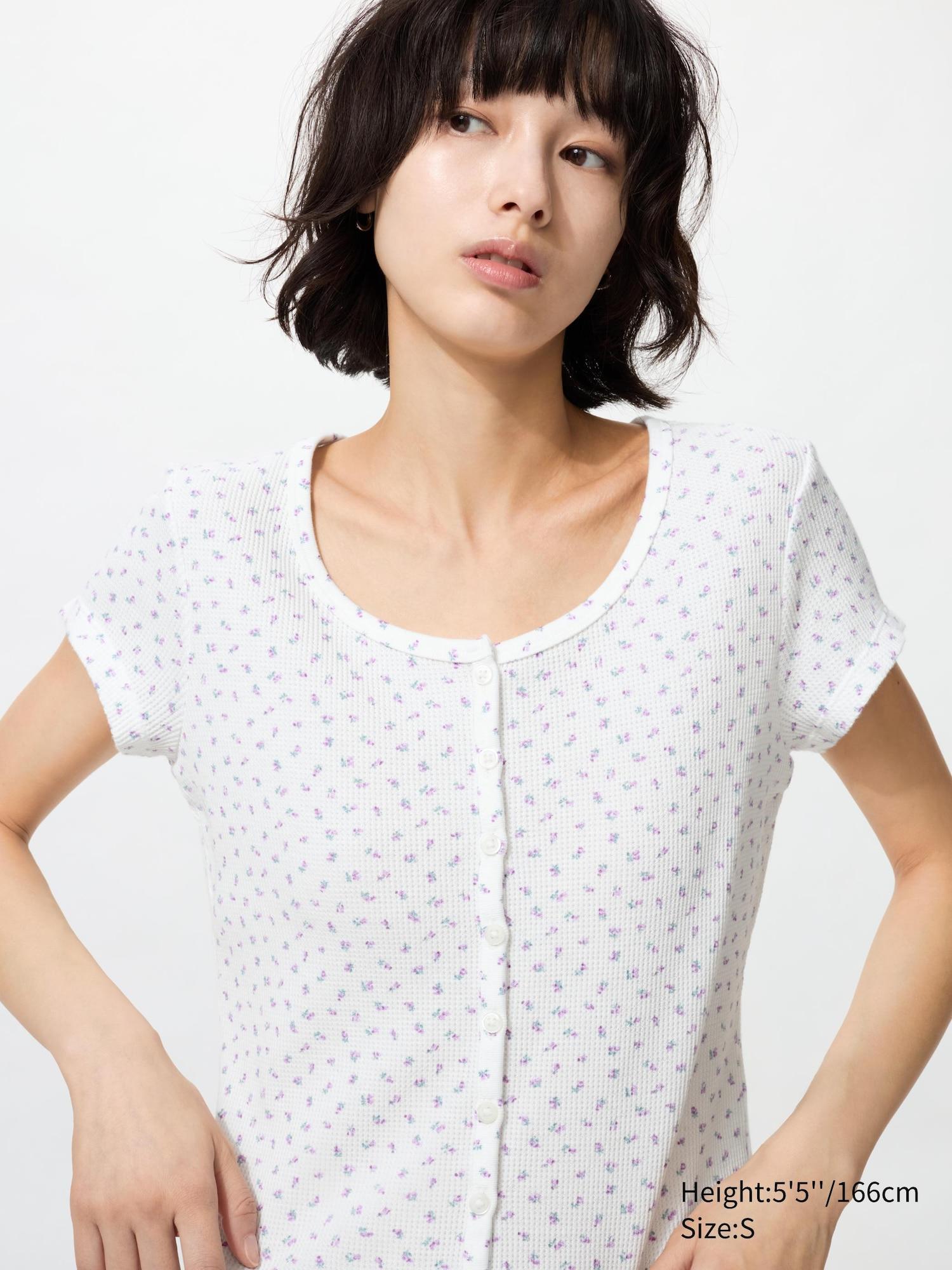 Waffle Full Open Mini T-Shirt | Pattern by UNIQLO