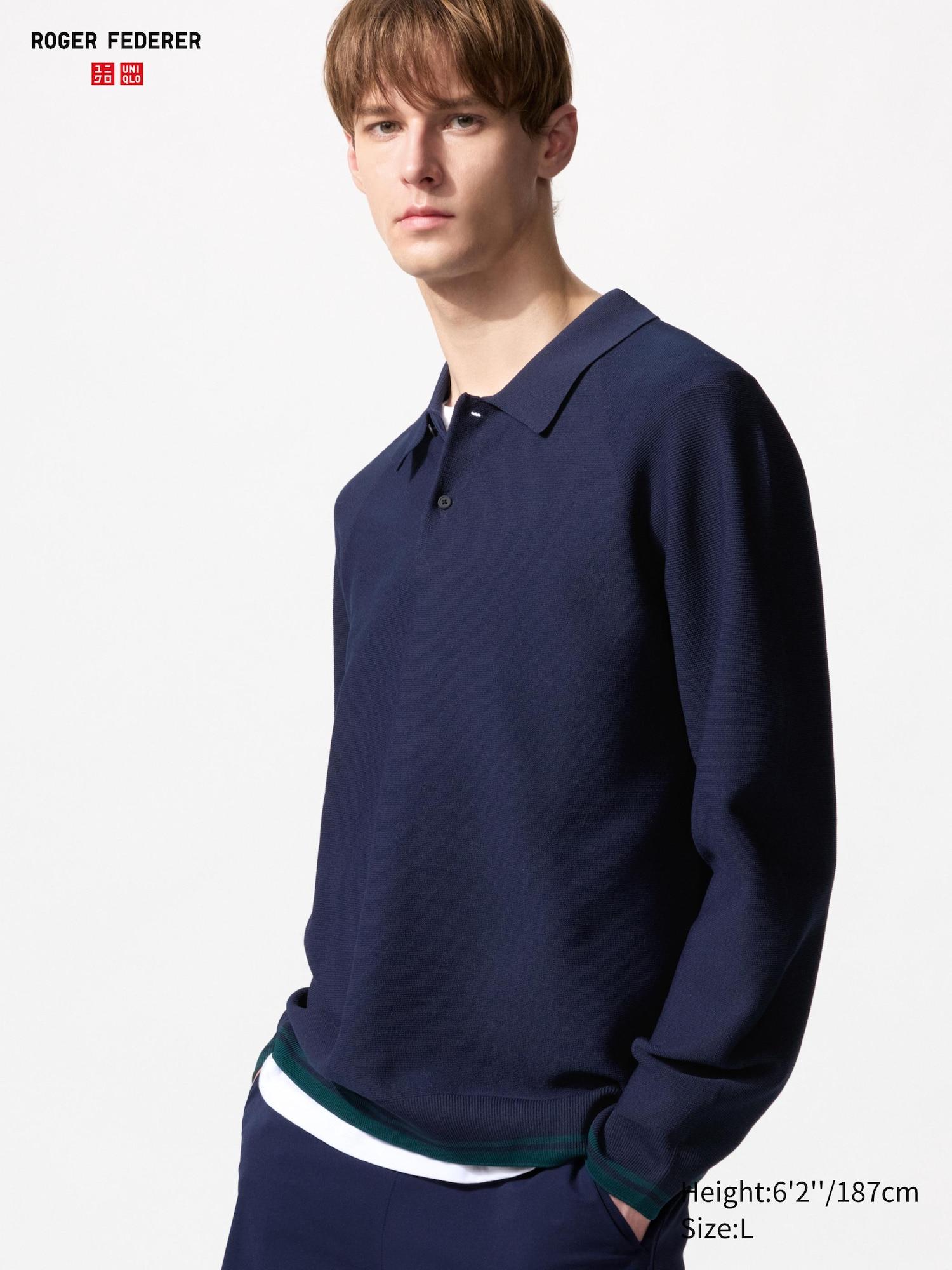 Washable 3D Knit Polo | Long Sleeve by UNIQLO