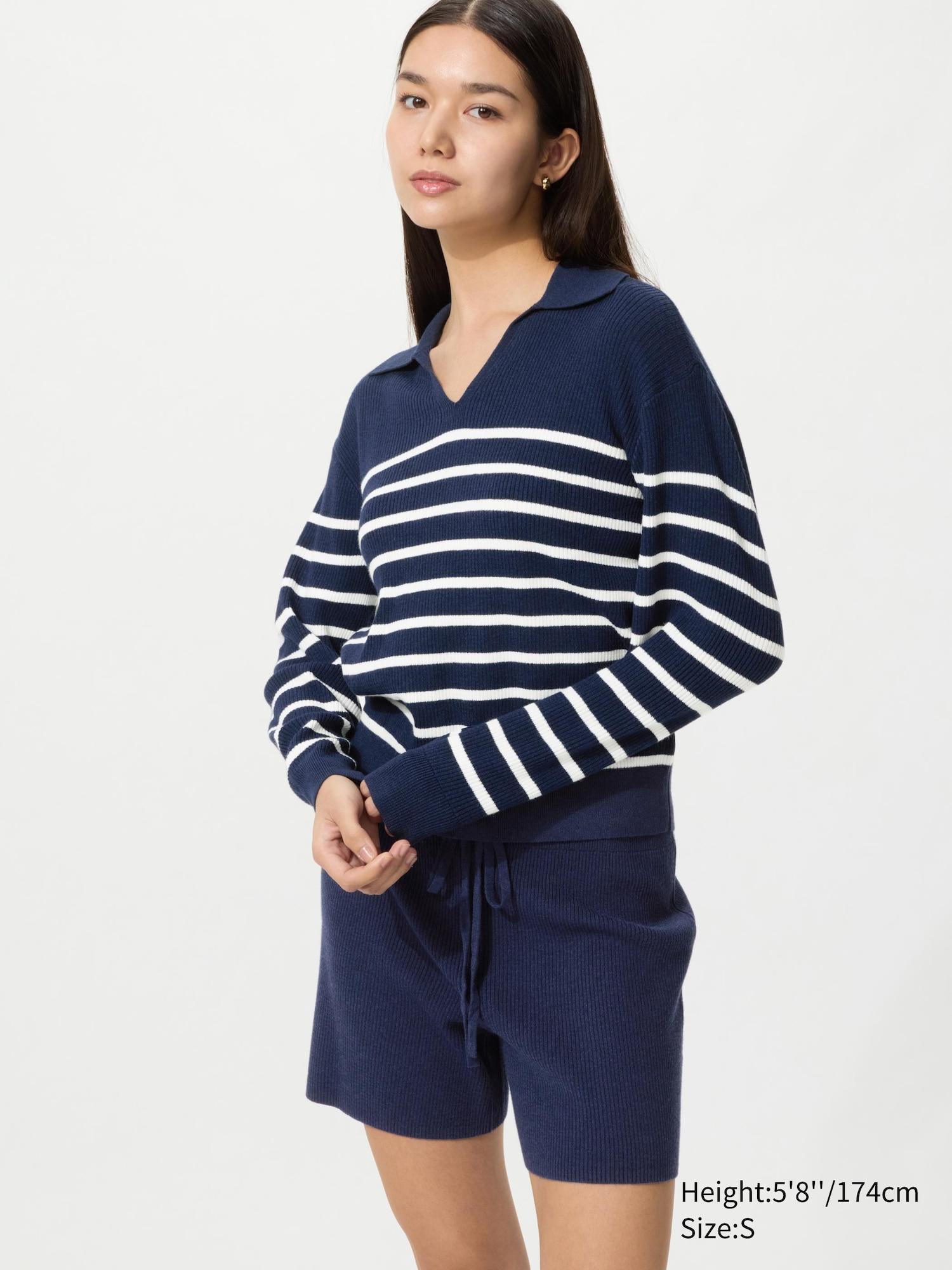 Washable Knit Ribbed Shorts by UNIQLO