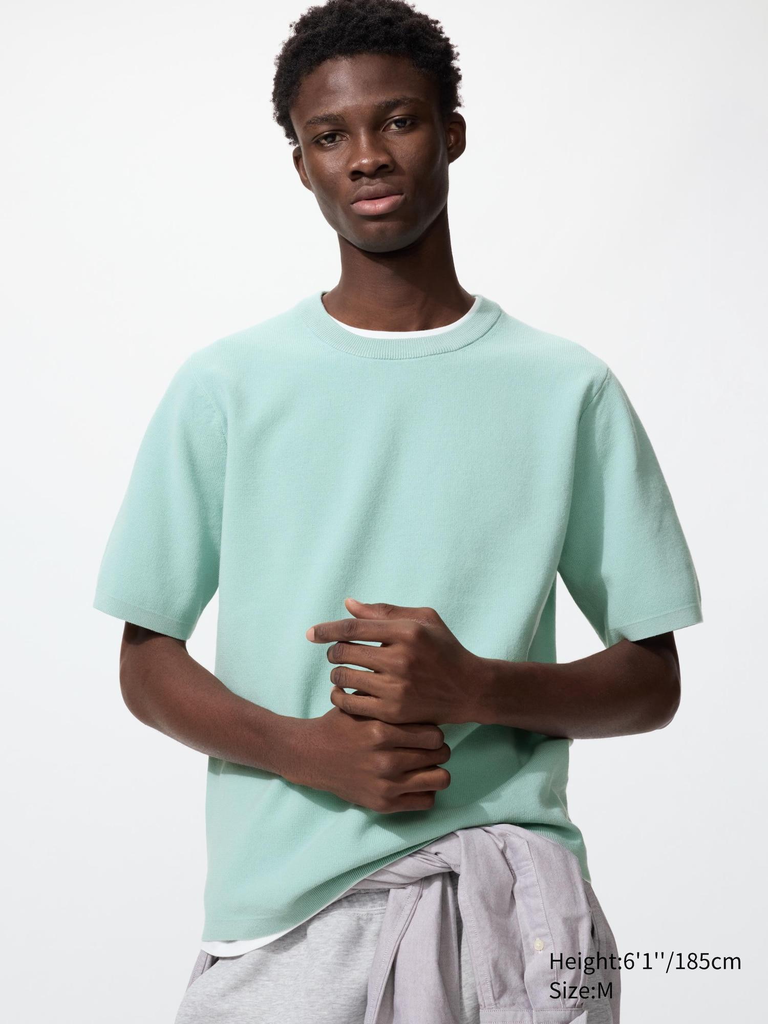 Washable Milano Ribbed Knitted T-Shirt by UNIQLO