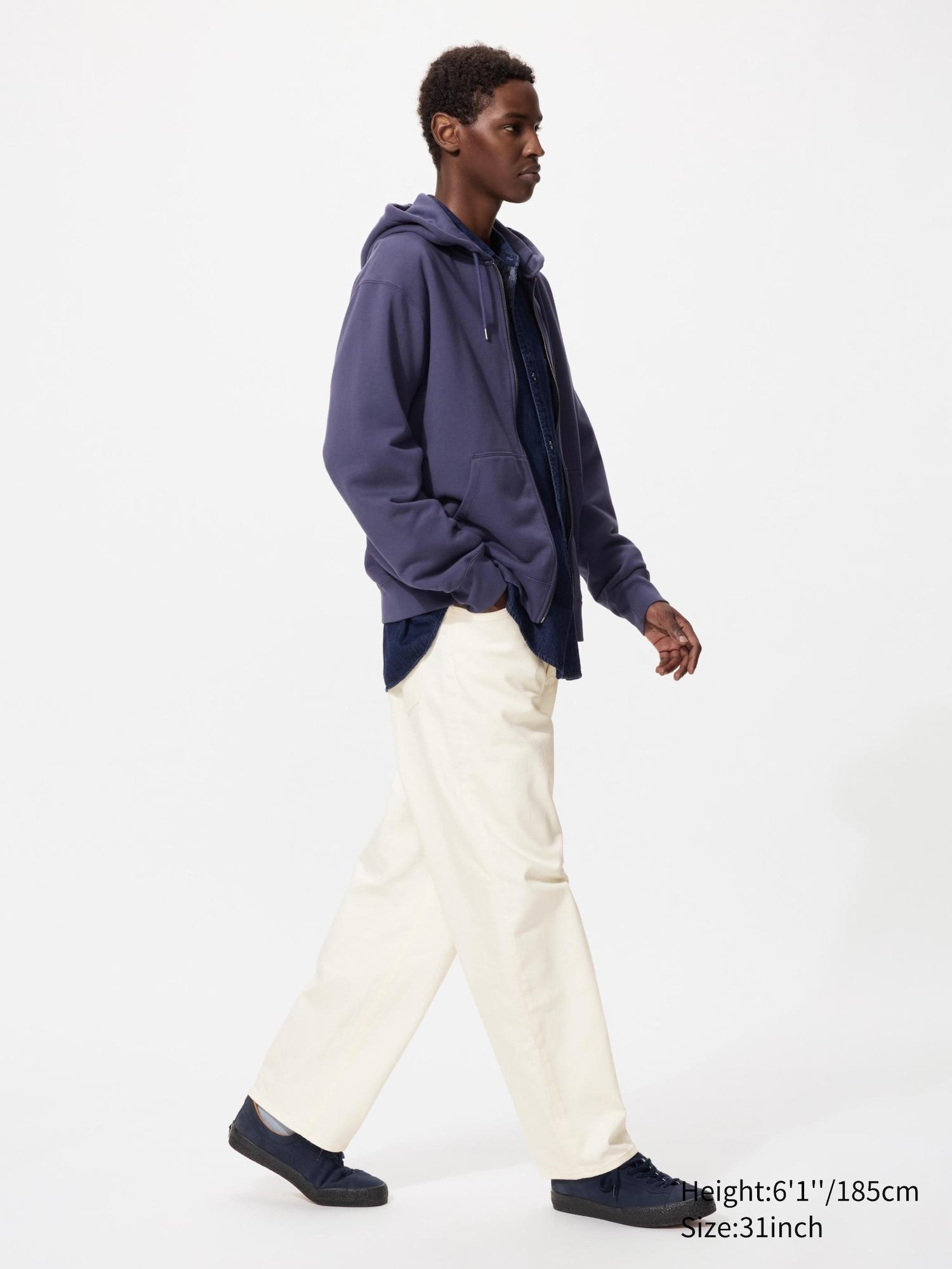 Wide Straight Stretch Jeans by UNIQLO