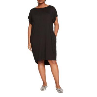 Plus Helen Liquid Jersey Shift Dress by UNIVERSAL STANDARD