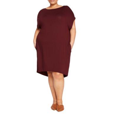 Plus Helen Liquid Jersey Shift Dress by UNIVERSAL STANDARD