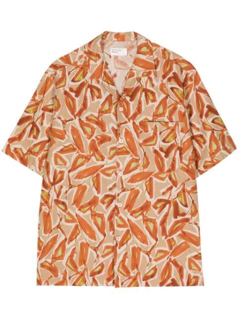 Artist Flower linen-cotton shirt by UNIVERSAL WORKS