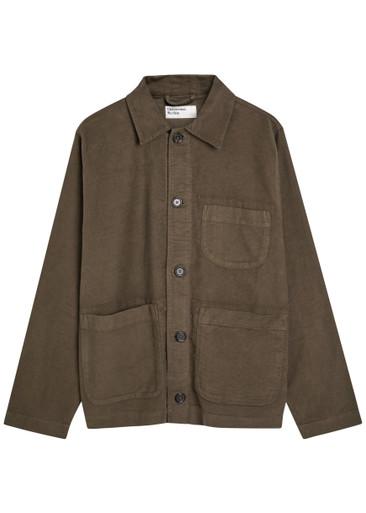 Brushed cotton overshirt by UNIVERSAL WORKS