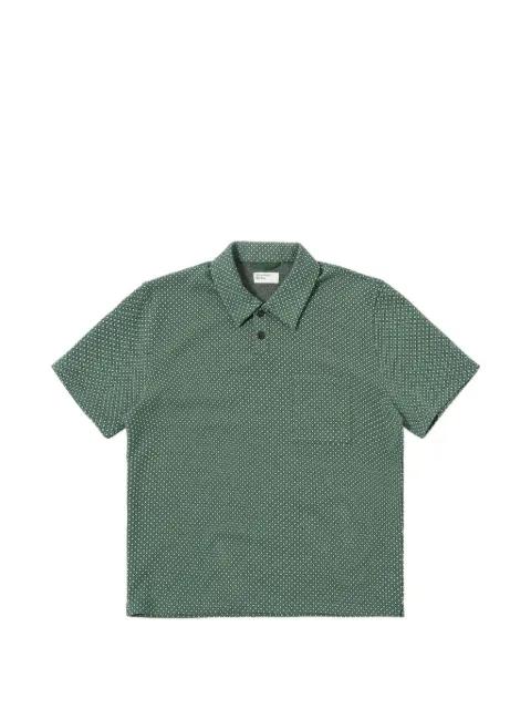 Newlyn patterned short-sleeve polo shirt by UNIVERSAL WORKS