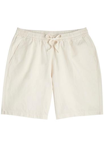 Simple linen-blend shorts by UNIVERSAL WORKS