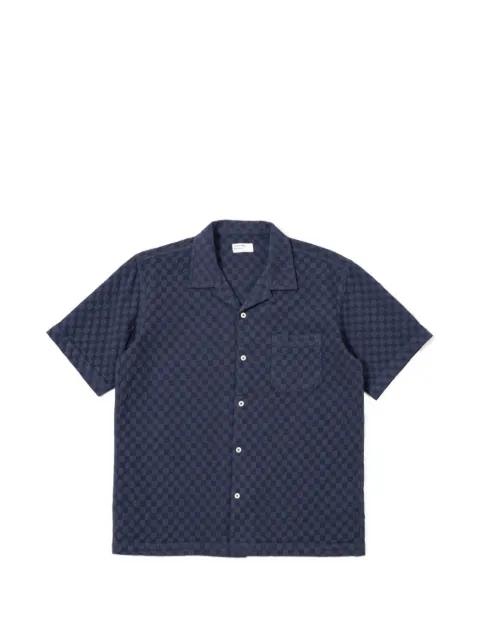 dotted textured shirt by UNIVERSAL WORKS