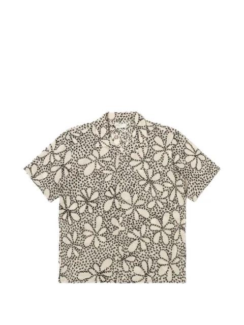 floral short-sleeve shirt by UNIVERSAL WORKS