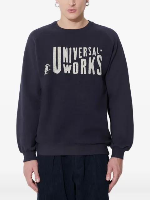 graphic crew-neck sweatshirt by UNIVERSAL WORKS