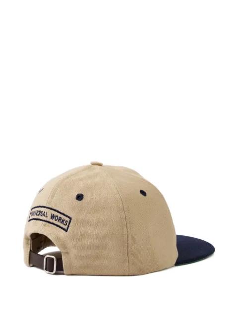 logo-patch panelled cap by UNIVERSAL WORKS