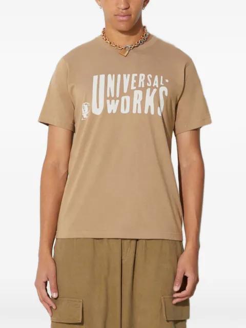 logo-print T-shirt by UNIVERSAL WORKS