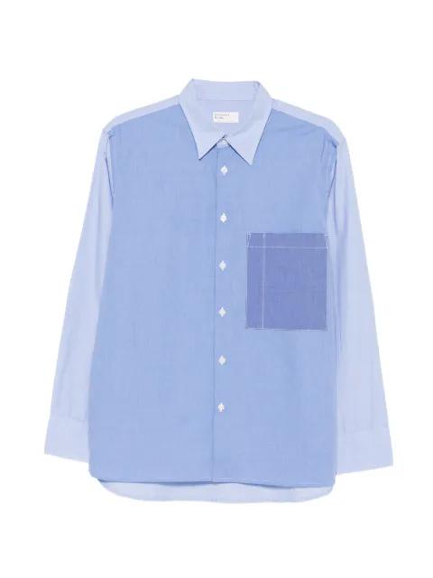 panelled chest-pocket shirt by UNIVERSAL WORKS