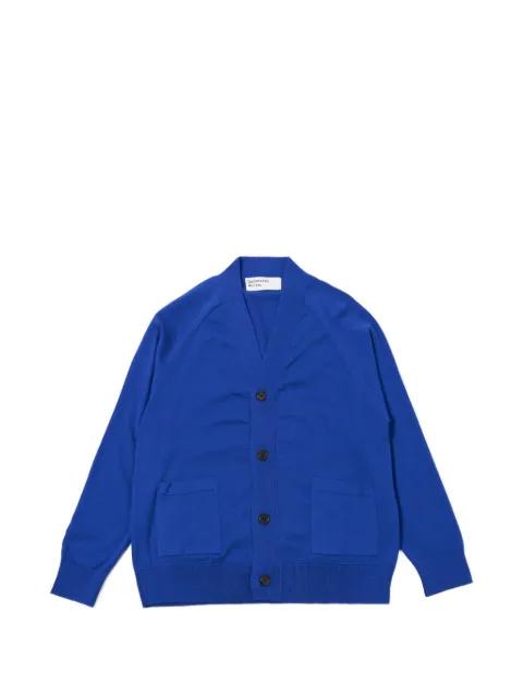 patch-pocket cardigan by UNIVERSAL WORKS
