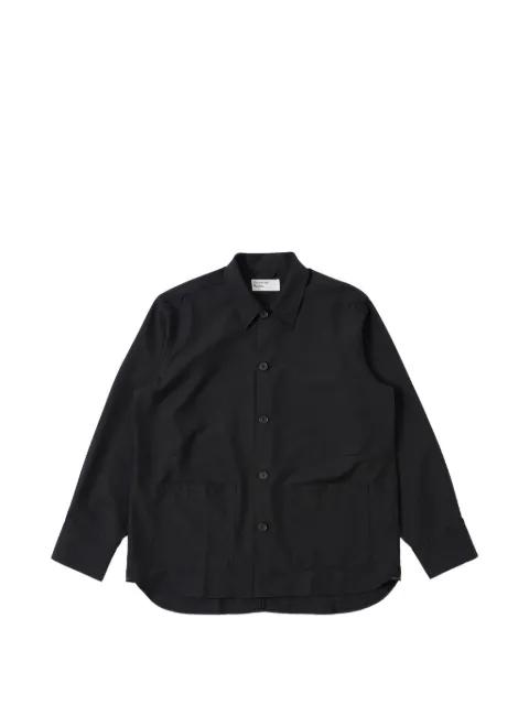 patch-pocket overshirt by UNIVERSAL WORKS