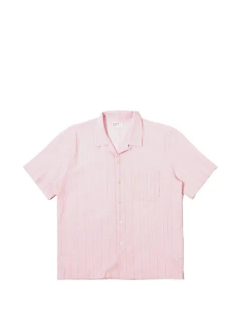 striped short-sleeve shirt by UNIVERSAL WORKS