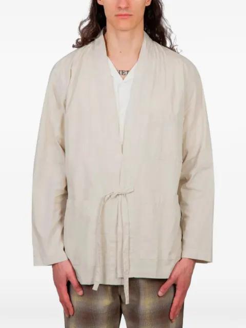 tie-front jacket by UNIVERSAL WORKS