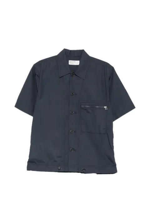 zip-pocket short-sleeve shirt by UNIVERSAL WORKS
