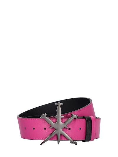 Dagger reversible leather buckle belt by UNKNOWN