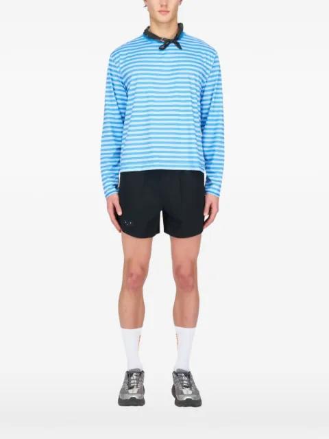 striped-pattern long-sleeve T-shirt by UNNA