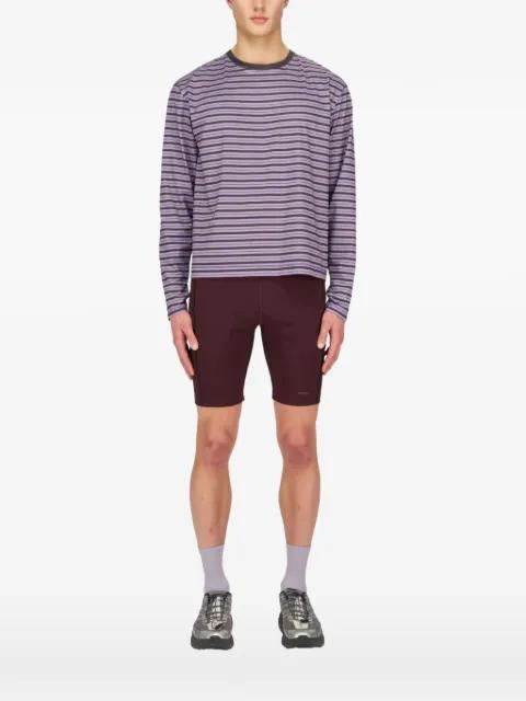 striped-pattern long-sleeved T-shirt by UNNA