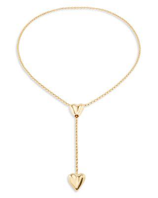 Double Heart Y Necklace by UNODE50