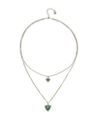 Green Triangle Pendant Necklace by UNODE50