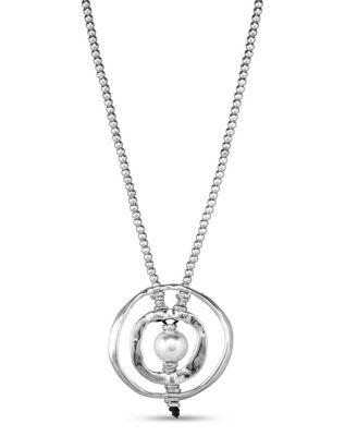 Pearl Drop Pendant Necklace by UNODE50
