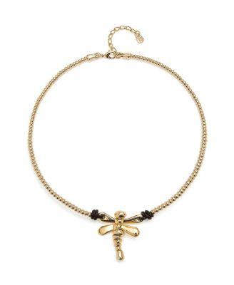 Short Pendant Necklace with Dragonfly by UNODE50