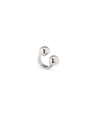 Sterling Silver-Plated Beads Ring by UNODE50