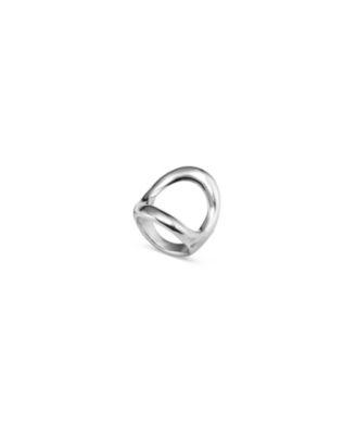 Sterling Silver-Plated Ring with Large Central Oval by UNODE50