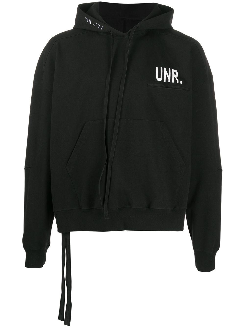 logo-print hoodie by UNRAVEL PROJECT