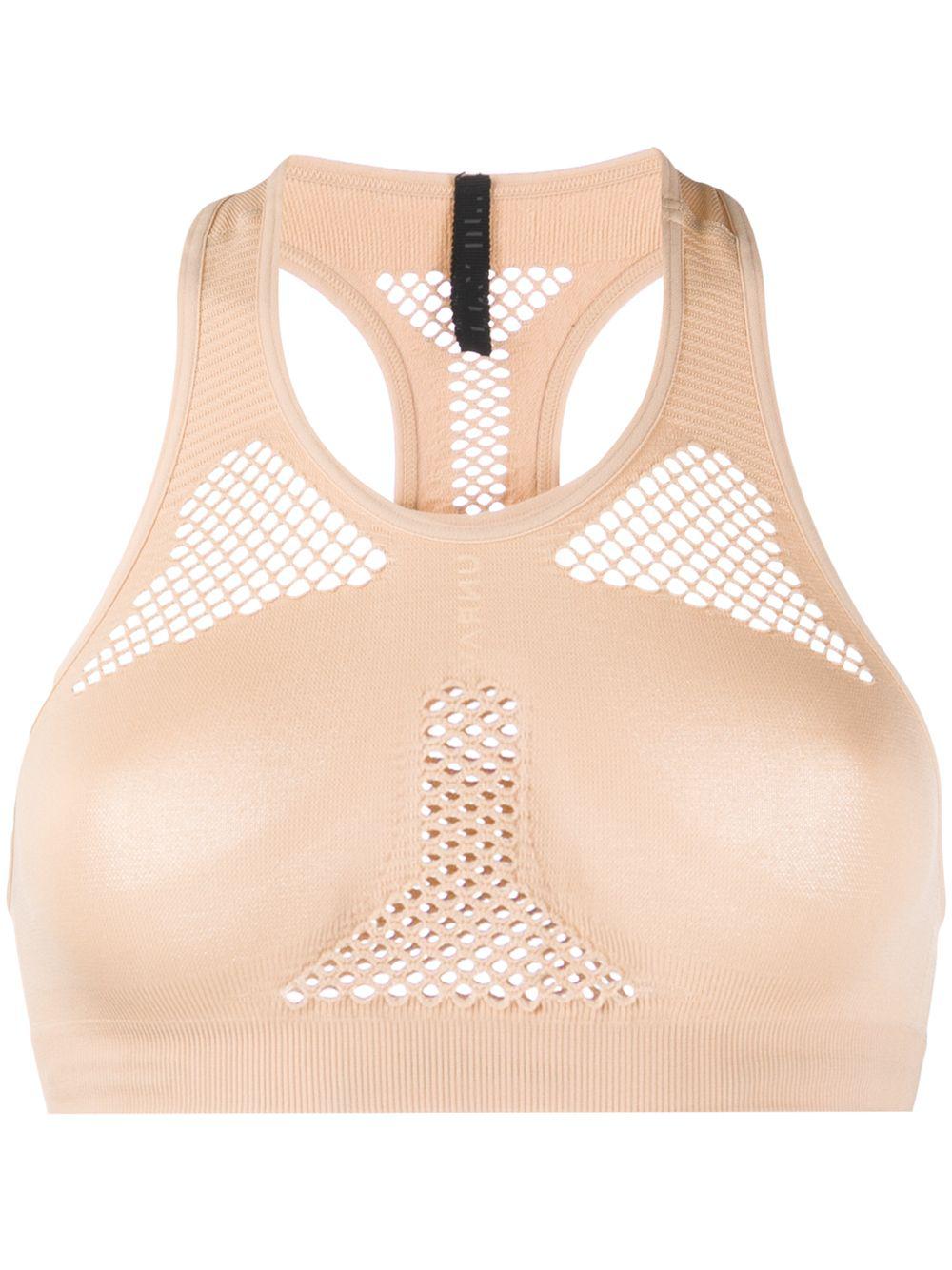mesh insert sports bra by UNRAVEL PROJECT