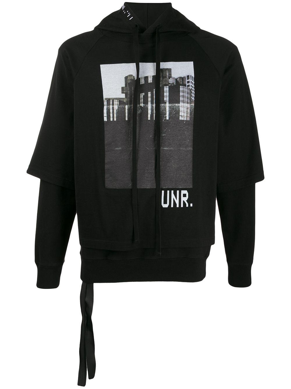 photographic-print hoodie by UNRAVEL PROJECT