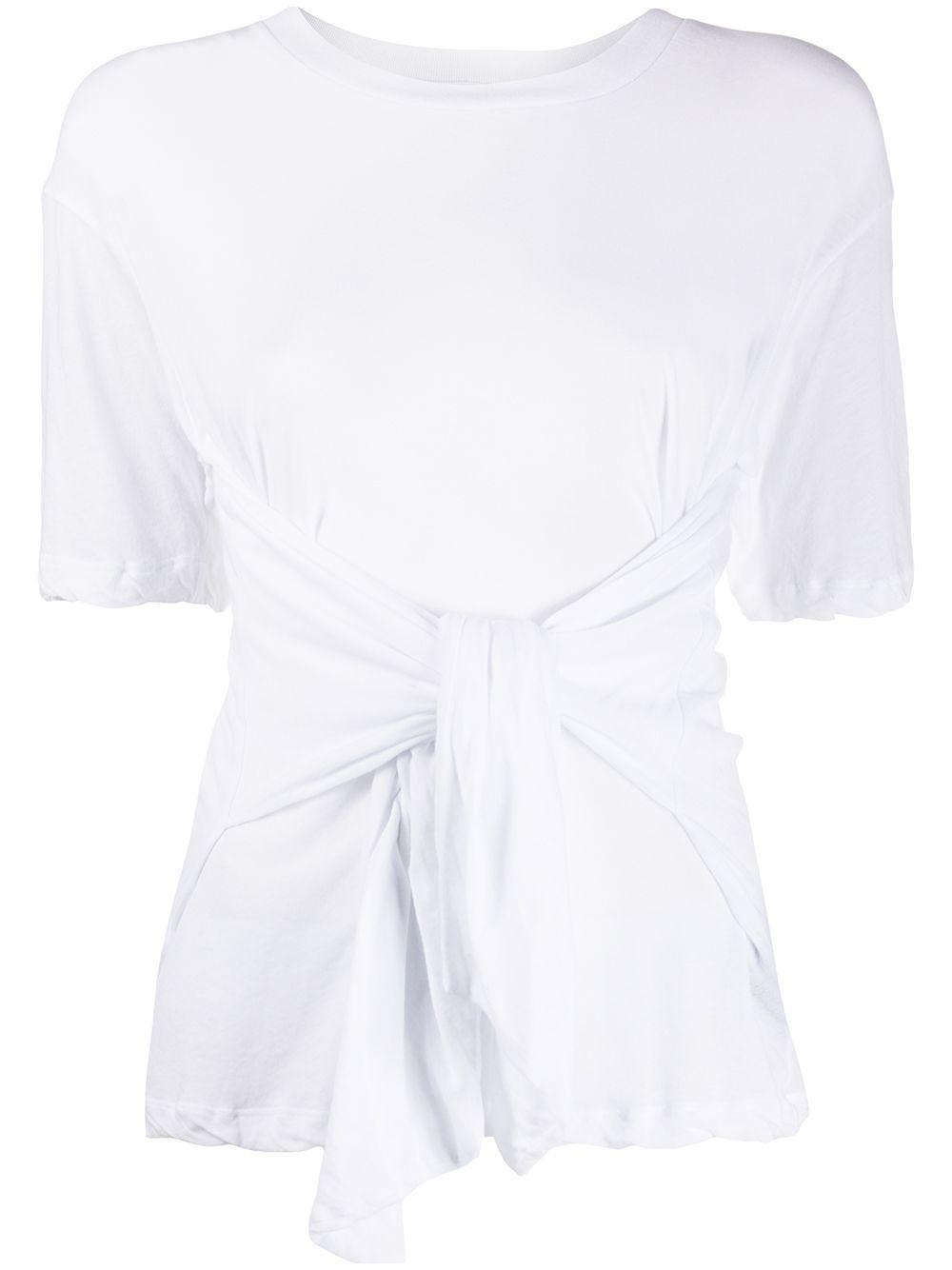 tie-front T-shirt by UNRAVEL PROJECT