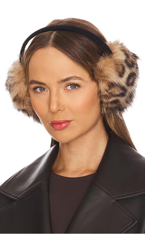Unreal Fur All Ears Earmuffs in Brown by UNREAL FUR