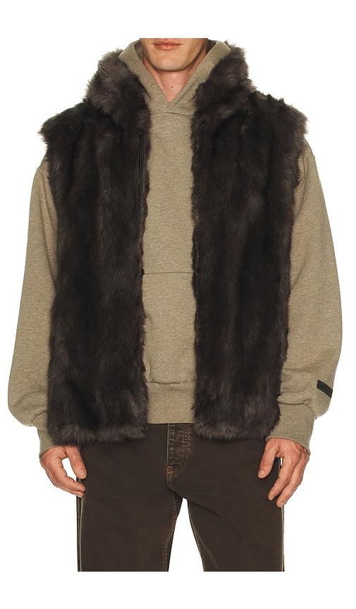 Unreal Fur Blue Ridge Vest in Grey by UNREAL FUR