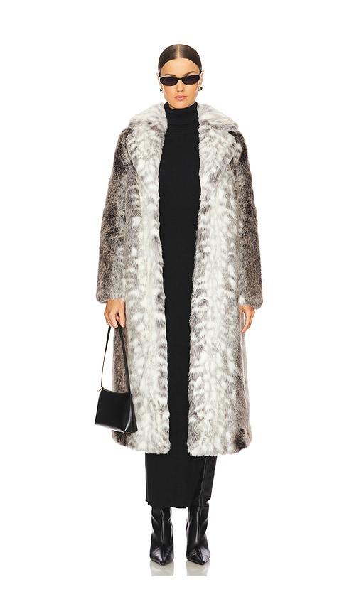 Unreal Fur Kathmandu Faux Fur Coat in Grey by UNREAL FUR
