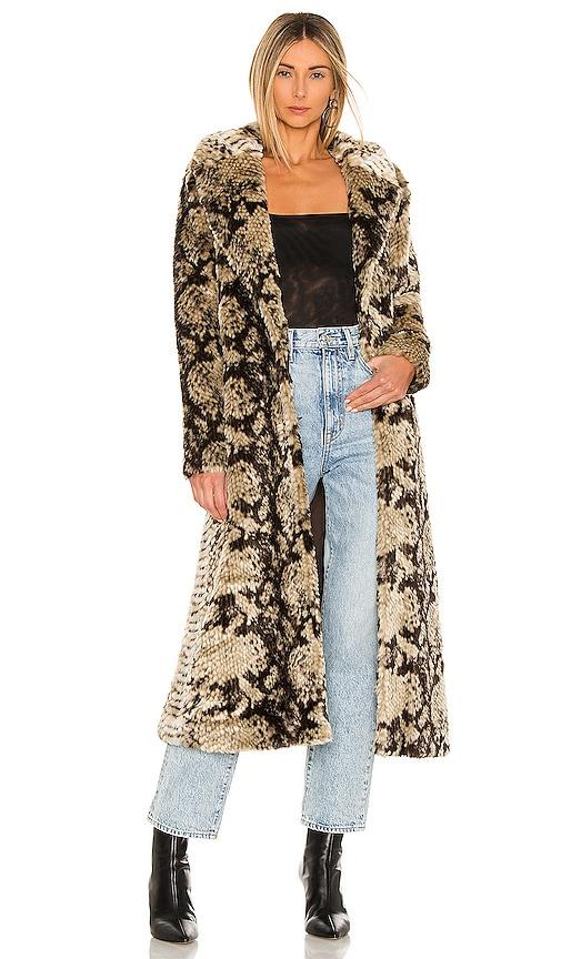 Unreal Fur Madam Grace Faux Fur Coat in Taupe by UNREAL FUR