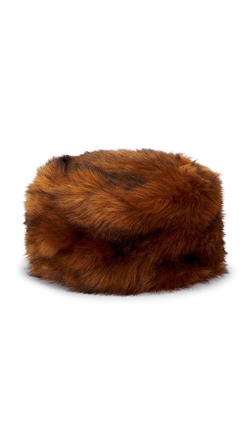Unreal Fur Natasha Hat in Burnt Orange by UNREAL FUR
