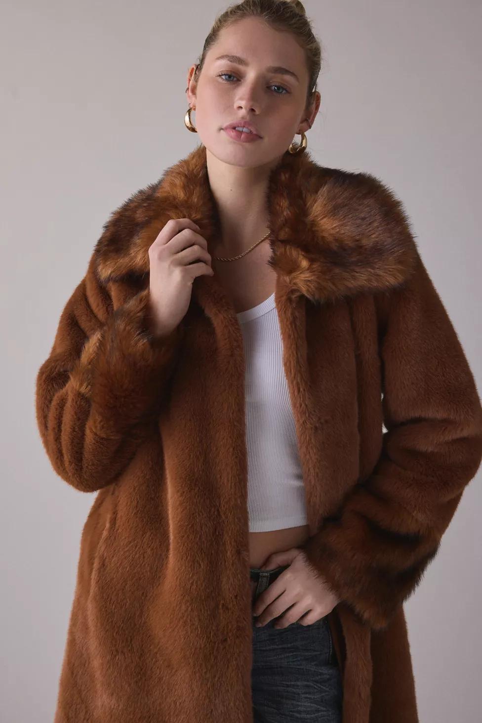Unreal Fur Timeless Long Faux Fur Coat by UNREAL FUR